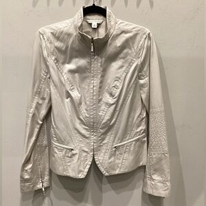 White Zip-Up Jacket